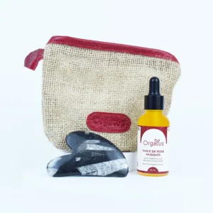 Huile Pure de Rose Musquée Et Gua Sha